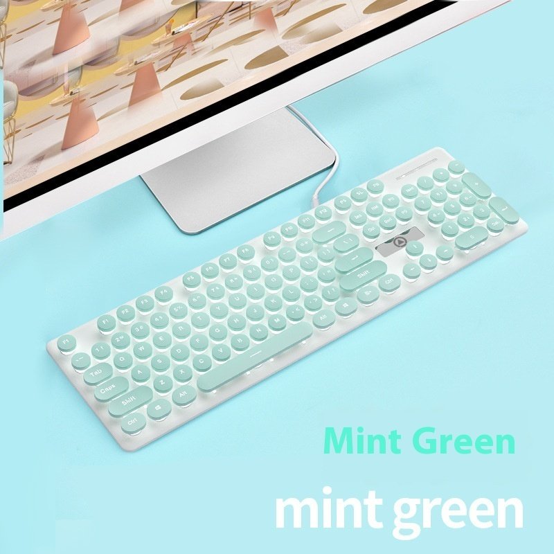Punk Mechanical Feeling Keyboard Luminous Computer Notebook Accessories Punk Mechanical Feeling Keyboard Luminous Computer Notebook Accessories