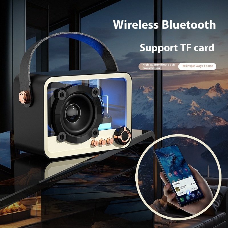 Glass Bluetooth Speaker Portable Mini Outdoor USB Charging Glass Bluetooth Speaker Portable Mini Outdoor USB Charging