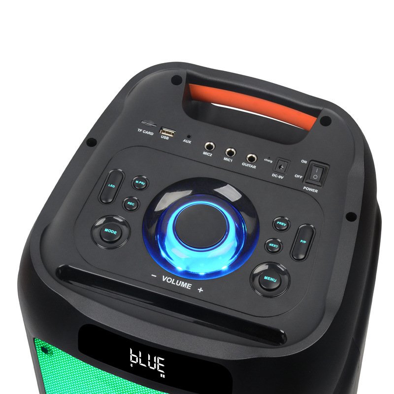 Portable Bluetooth Speaker With Dual 8-Inch Speakers Portable Bluetooth Speaker With Dual 8-Inch Speakers