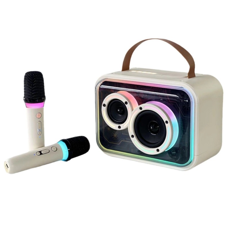 Bluetooth-compatible Speaker Colorful RGB Portable Karaoke Wireless Stereo Bluetooth-compatible Speaker Colorful RGB Portable Karaoke Wireless Stereo