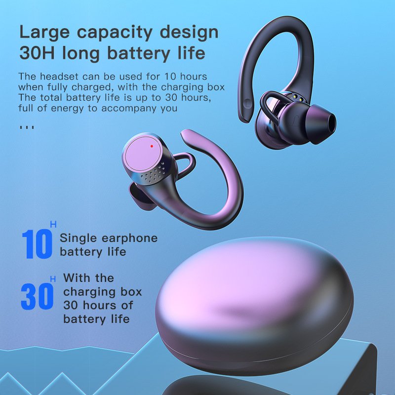 Bluetooth Sports Wireless Noise-canceling Earbuds With Deep Bass Bluetooth Sports Wireless Noise-canceling Earbuds With Deep Bass