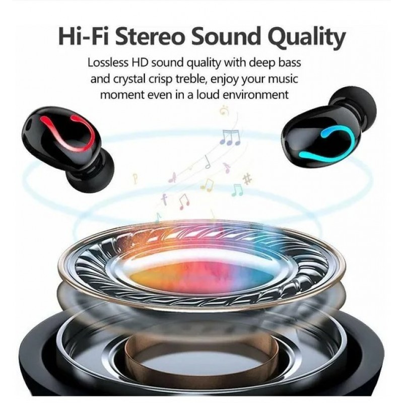 Bluetooth 5.1 Headset TWS Wireless Earphones Mini Earbuds Stereo Headphones IPX7 Bluetooth 5.1 Headset TWS Wireless Earphones Mini Earbuds Stereo Headphones IPX7