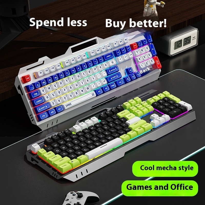 Keyboard Wired Mechanical Feeling Gaming Electronic Sports Desktop Computer Mute Keyboard Wired Mechanical Feeling Gaming Electronic Sports Desktop Computer Mute
