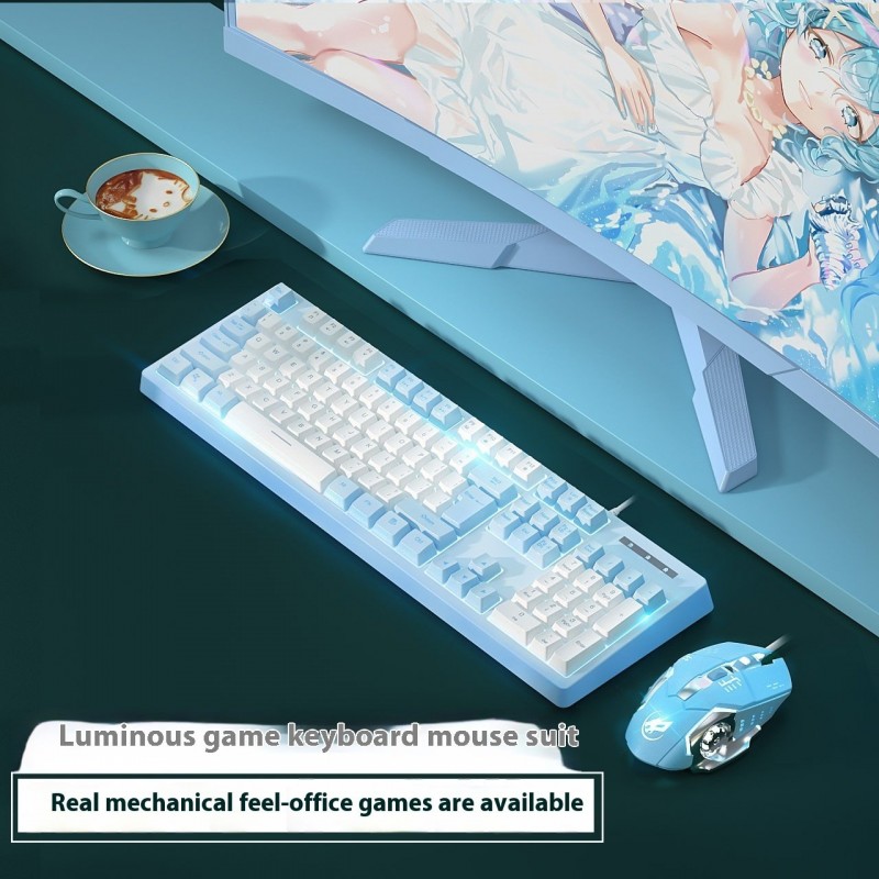 Mechanical Feeling Keyboard Mouse Suit Mechanical Feeling Keyboard Mouse Suit
