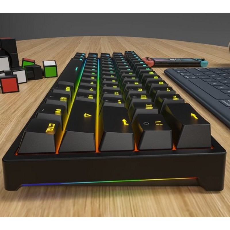 61-key Pluggable Mechanical Keyboard RGB Light Effect Computer Keyboard 61-key Pluggable Mechanical Keyboard RGB Light Effect Computer Keyboard
