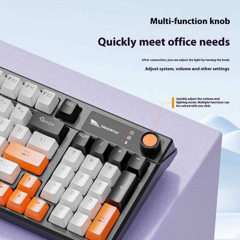 Wired With Knob E-sports Games Notebook Computer Mechanical Keyboard Wired With Knob E-sports Games Notebook Computer Mechanical Keyboard