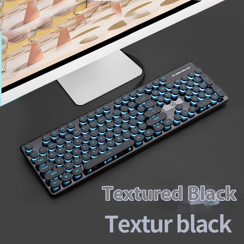 Punk Mechanical Feeling Keyboard Luminous Computer Notebook Accessories Punk Mechanical Feeling Keyboard Luminous Computer Notebook Accessories