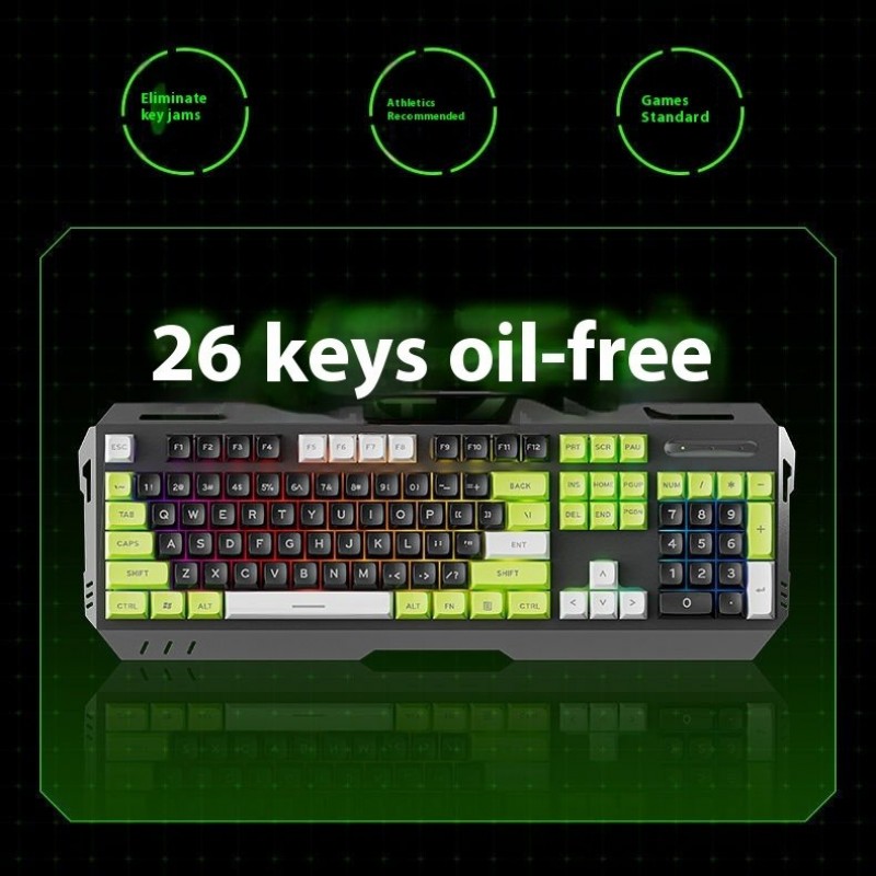 Keyboard Wired Mechanical Feeling Gaming Electronic Sports Desktop Computer Mute Keyboard Wired Mechanical Feeling Gaming Electronic Sports Desktop Computer Mute