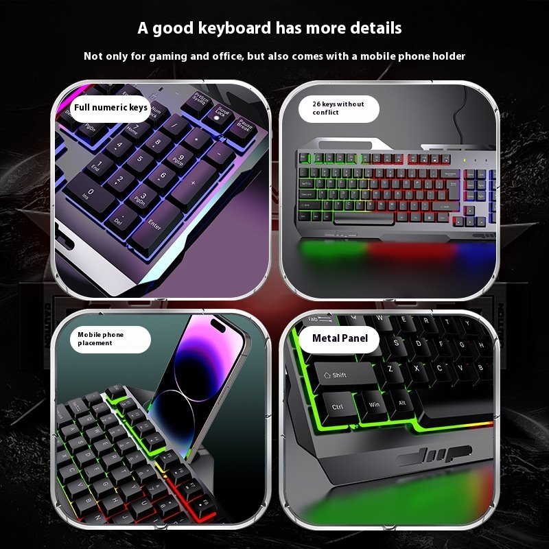 Gaming Keyboard Desktop Computer Wired E-sports Keyboard Gaming Keyboard Desktop Computer Wired E-sports Keyboard