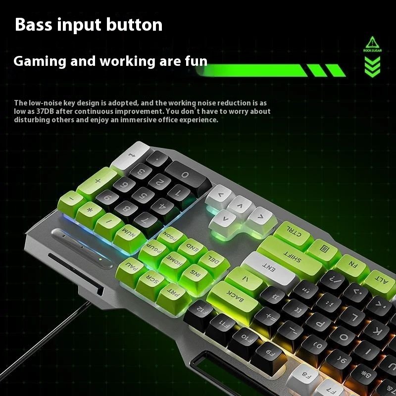 Keyboard Wired Mechanical Feeling Gaming Electronic Sports Desktop Computer Mute Keyboard Wired Mechanical Feeling Gaming Electronic Sports Desktop Computer Mute