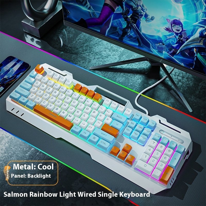 Keyboard Wired Mechanical Feeling Gaming Electronic Sports Desktop Computer Mute Keyboard Wired Mechanical Feeling Gaming Electronic Sports Desktop Computer Mute