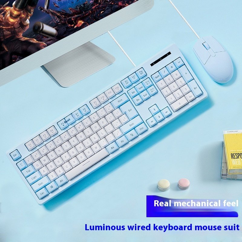 Mechanical Feeling Keyboard Mouse Suit Mechanical Feeling Keyboard Mouse Suit